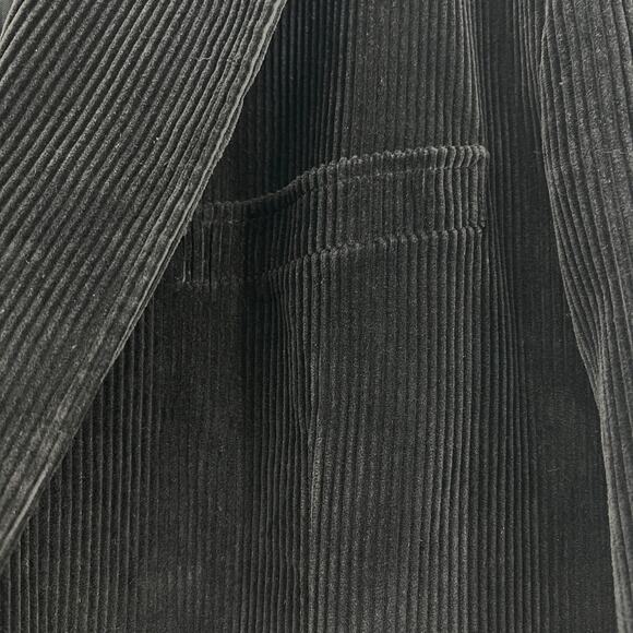 David Taylor Mens Black/Brown Corduroy Two Button‎ Sports Coat Blazer Size 48R - Picture 6 of 14